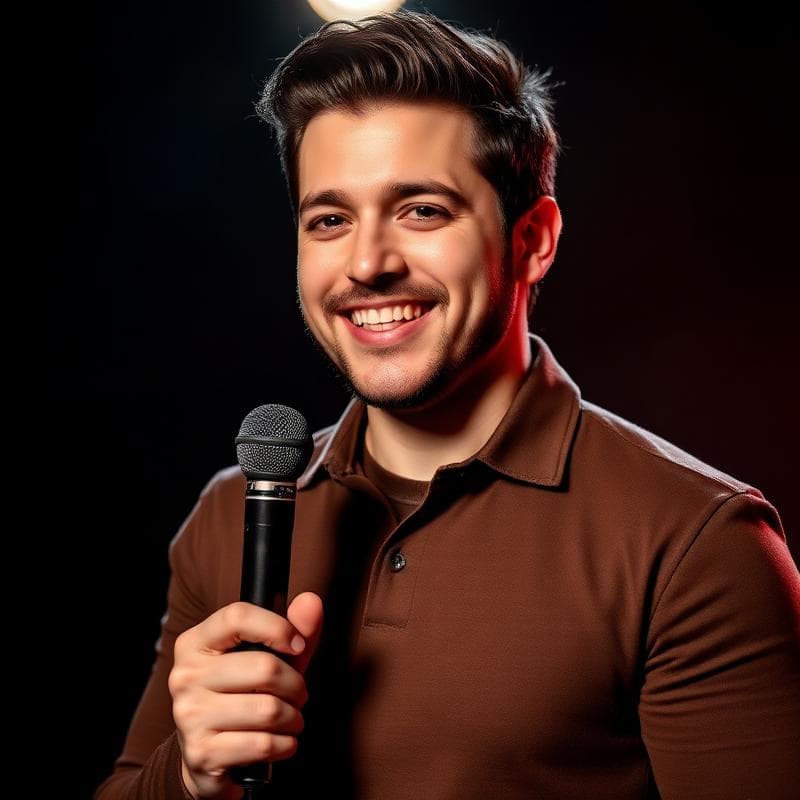 Professional comedian portrait